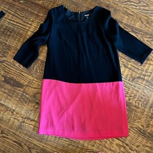 Black and pink dress